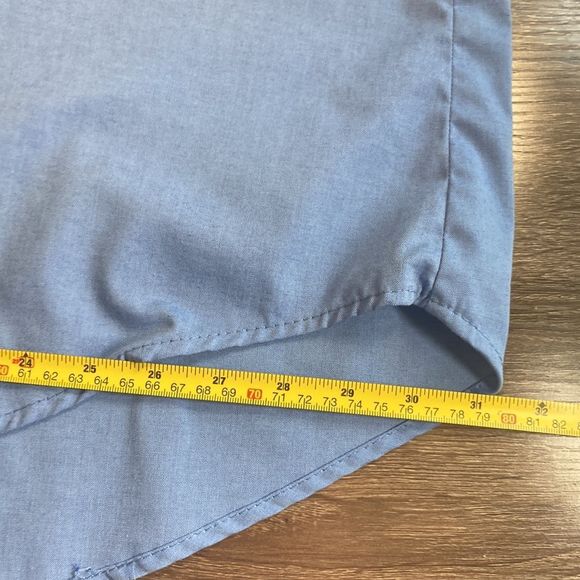 Mens Vintage Western Ruddock Pearl Snap Blue Button Down Size 30(3XL) - Picture 8 of 11